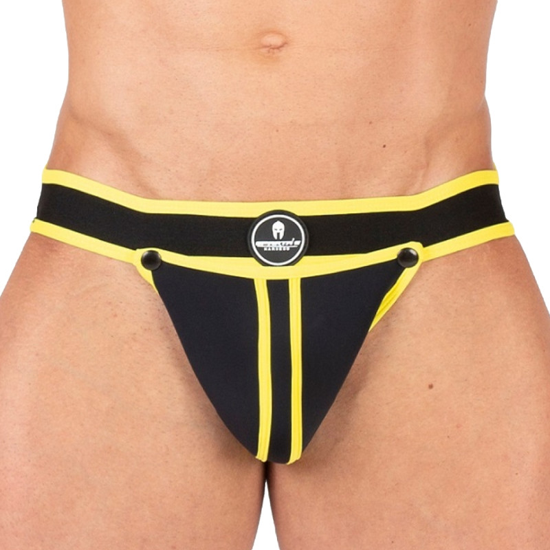 Sparta's Harness Jockstrap Shell Noir-Jaune